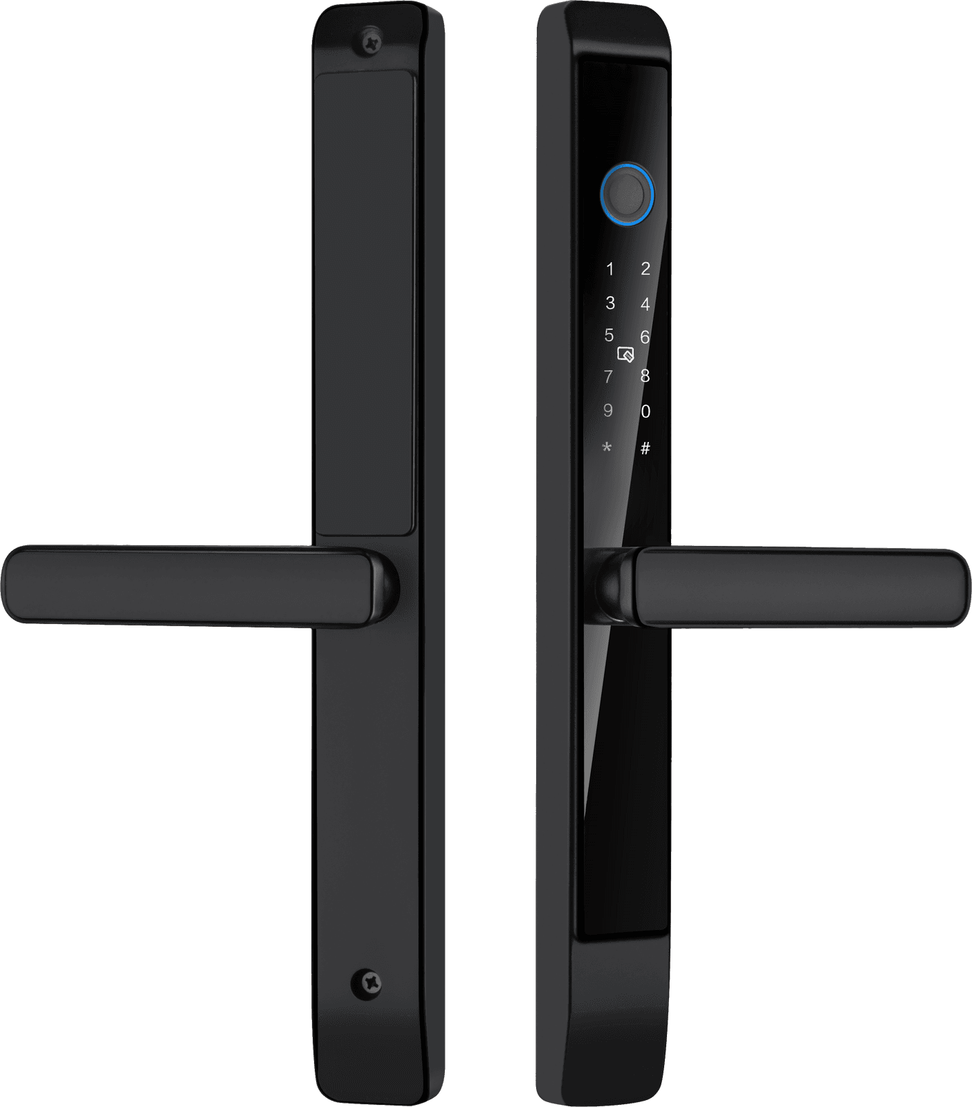 LOK1011P front and back panels, black