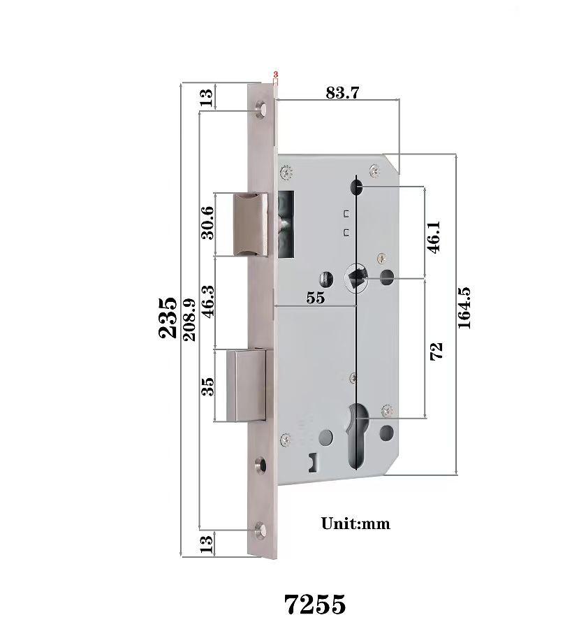 Lock Body 5572 SS
